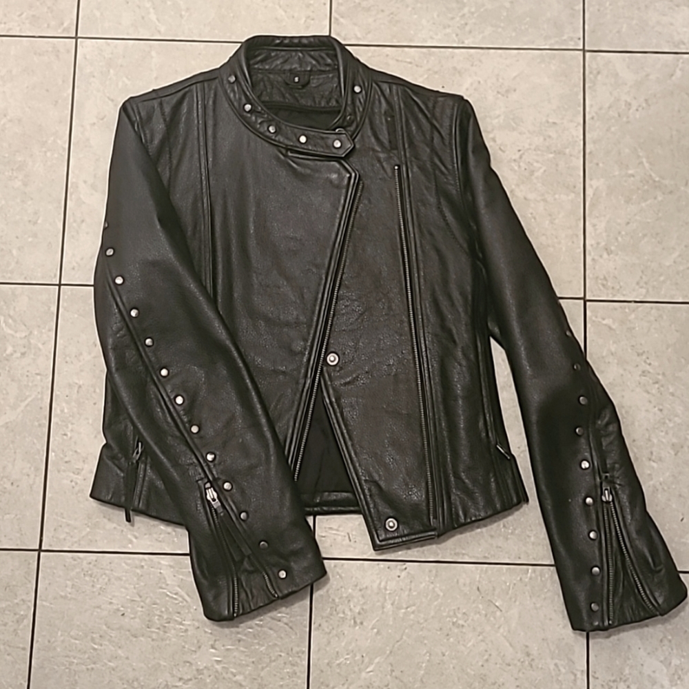 Vintage FMC Women's Leather Jacket S